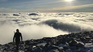 How hard is Ben Nevis to climb?: cloud inversion