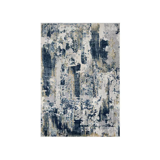 blue abstract rug