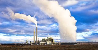 A coal-fired power plant.