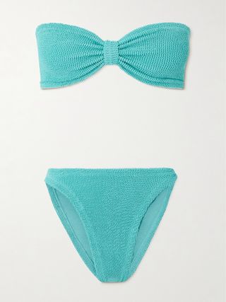 Jean Seersucker Bandeau Bikini