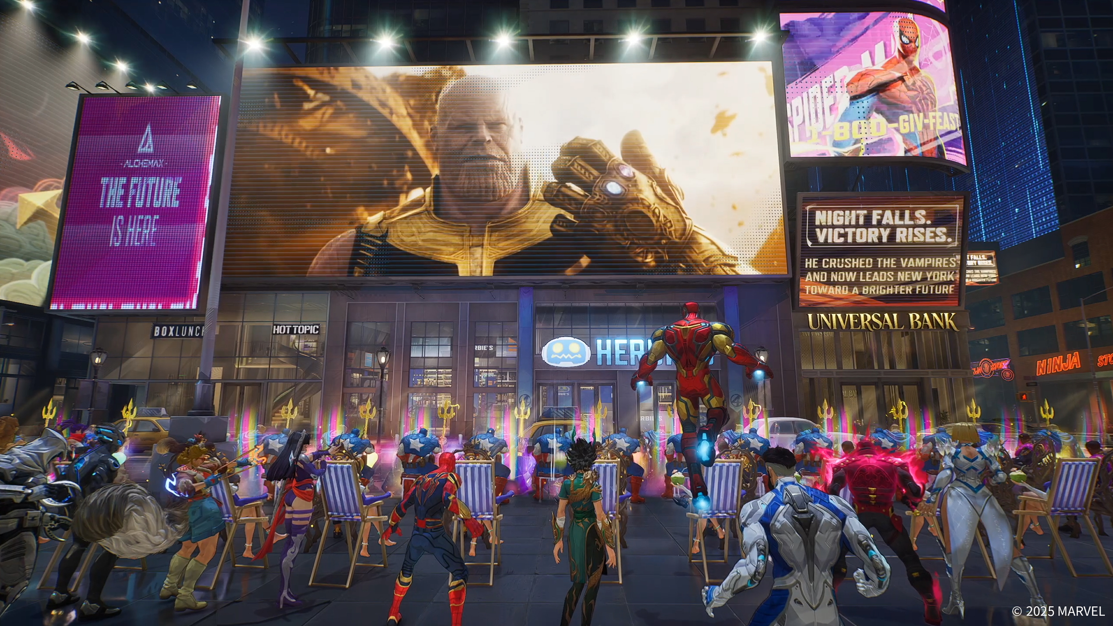 Игроки собираются на Таймс-сквер, смотрят Финал на большом экране размером с рекламный щит