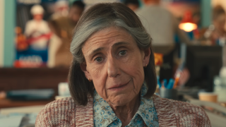 Julie Kavner looking into camera in Ella McCay