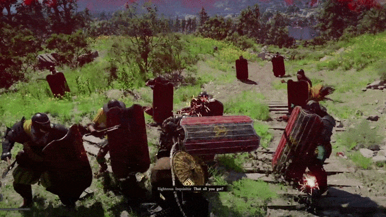 Combat in Crimson Desert