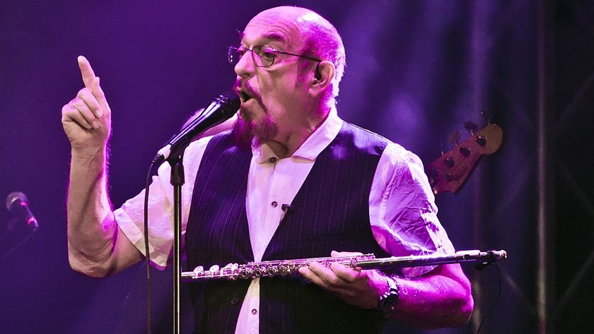 BERLIN, GERMANY - SEPTEMBER 25: British singer and musician Ian Anderson of Jethro Tull performs live on stage during a concert at the Admiralspalast on September 25, 2017 in Berlin, Germany. (Photo by Frank Hoensch/Redferns)