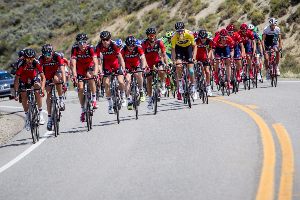 BMC stays strung out on the front.