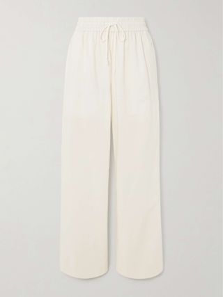 Lounge Cotton-Blend Wide-Leg Pants