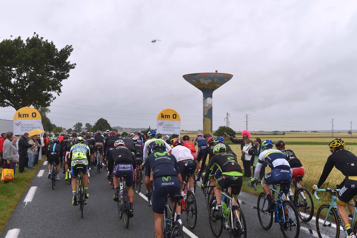 The start of stage 5 of the Tour de France