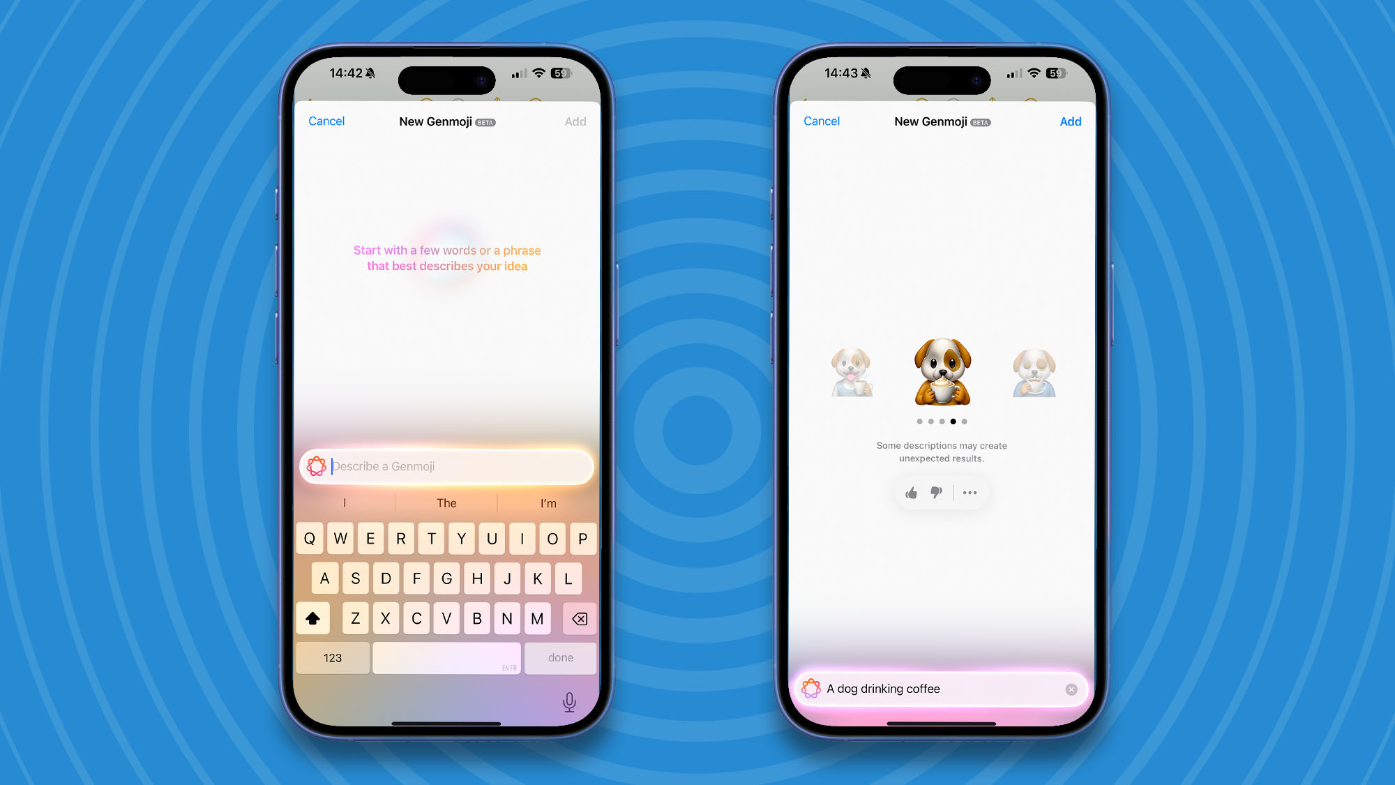 How to use Genmoji iOS 18.2