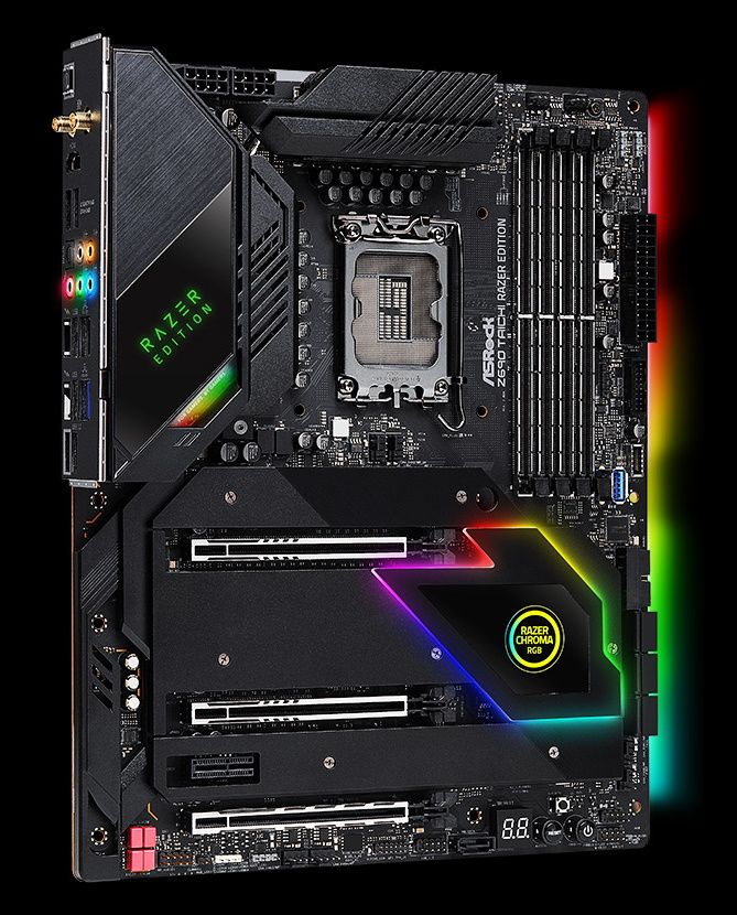 マザーボード Asrock Z690 taichi razer edition ASRock Z690 Taichi Razer Edition Review: Less Zen, More RGBs