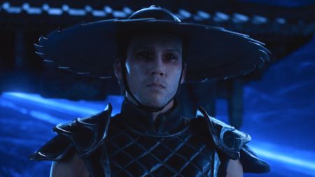 Corrupted Kung Lao in the Mortal Kombat II portal scene. 