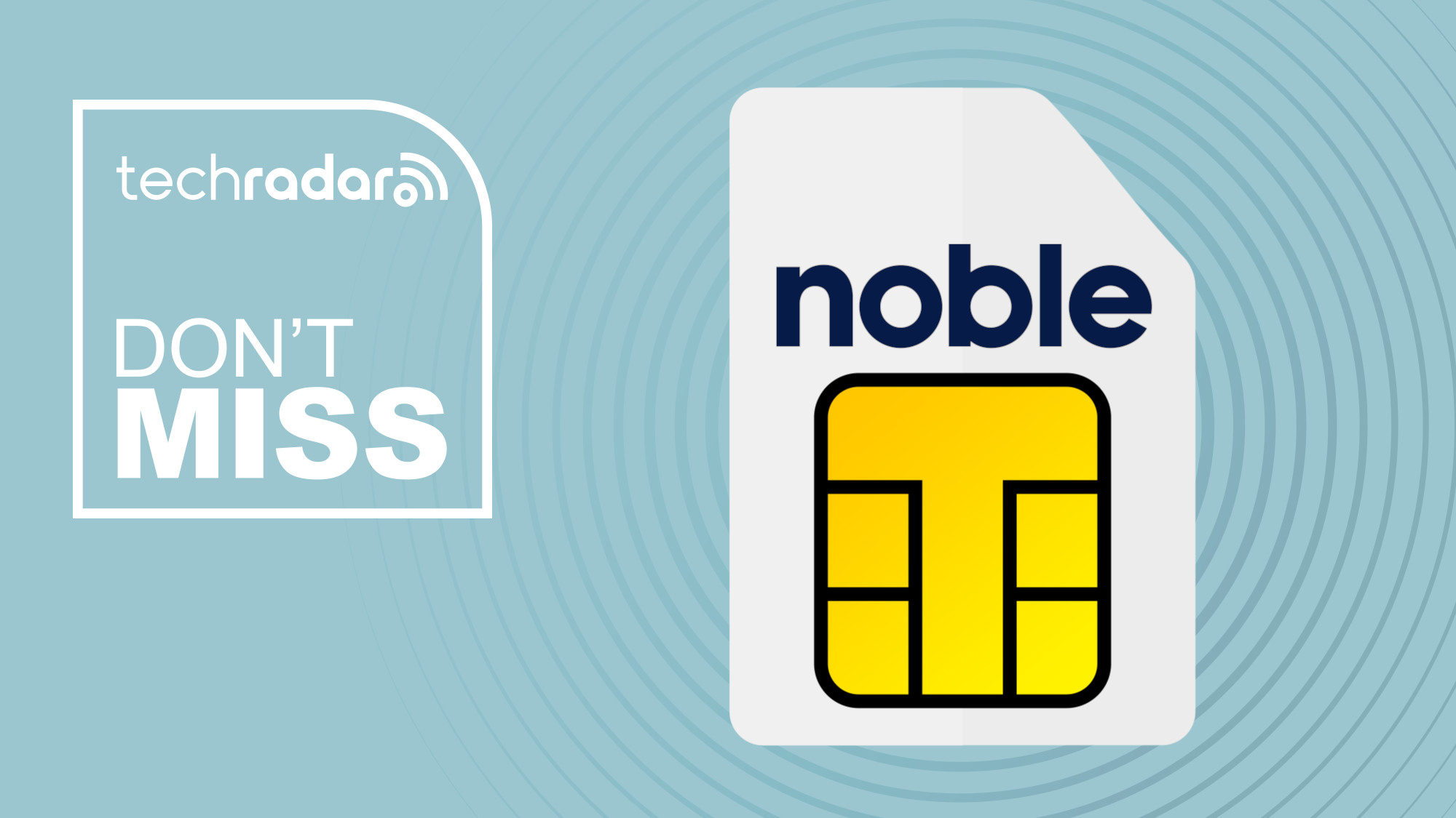 Noble Wireless branded sim card 