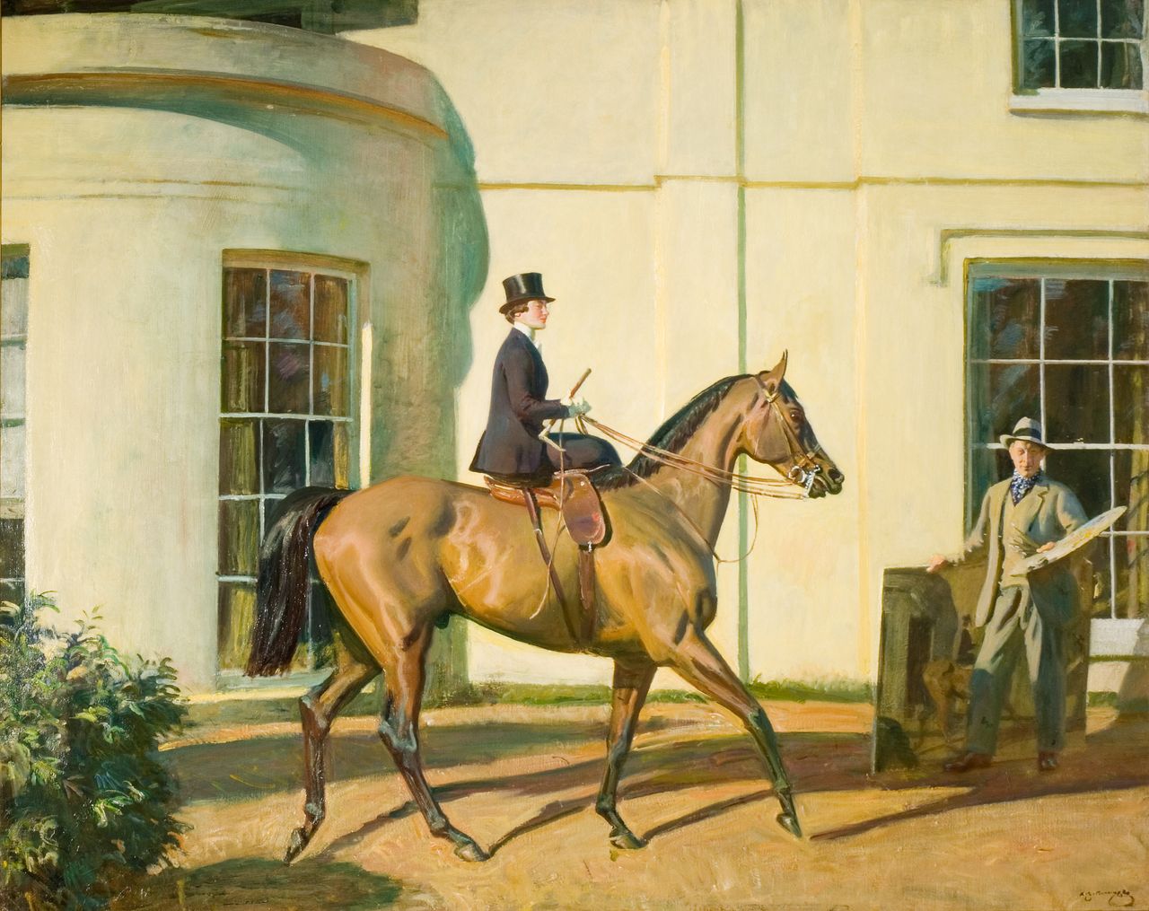 My Wife, My Horse and Myself, 1928–35, by Sir Alfred Munnings (1878–1959), 40in by 50in, The Munnings Art Museum, Dedham, Essex