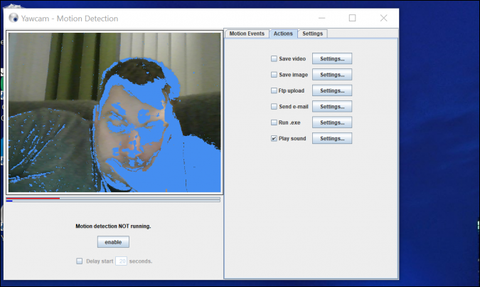 free security cam software on home computers yawcam