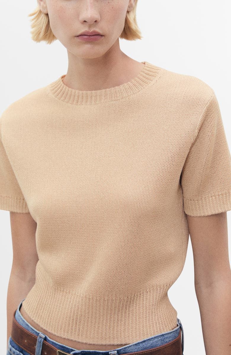 Short Sleeve Crop Sweater
