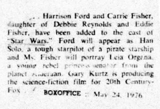 Star Wars Press clippings