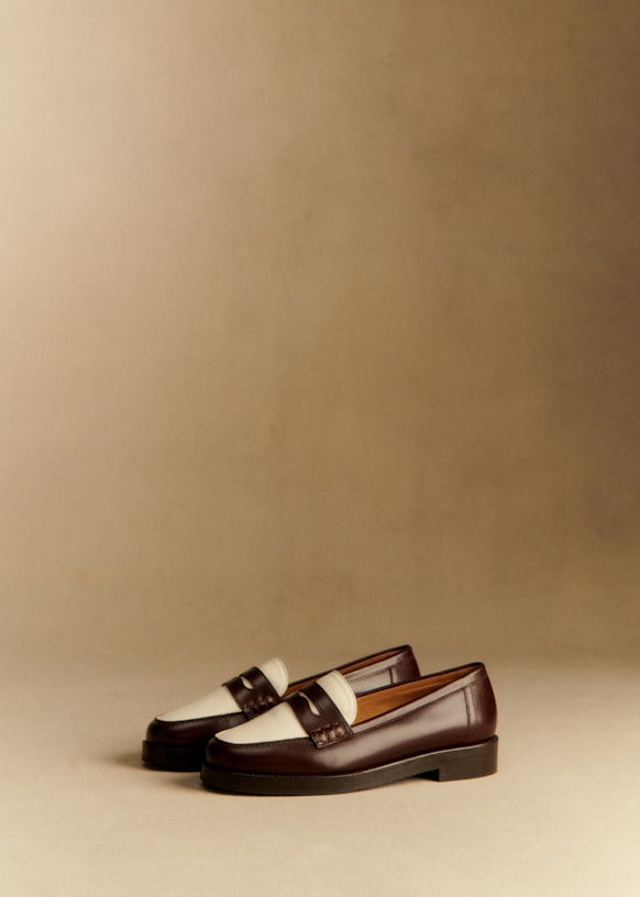 Andrea Loafers - Toffee and Chocolate - Bovine Leather - S&amp;eacute;zane