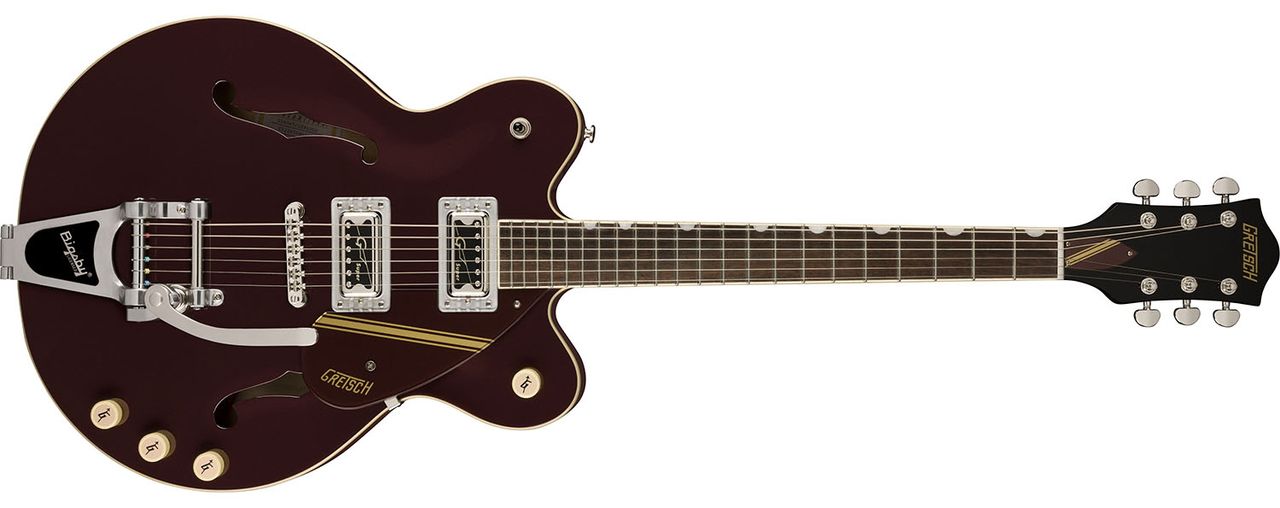 Gretsch G2604T Streamliner Rally II Center Block Double-Cut in Two-Tone Oxblood