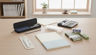 Stationery on a desk
