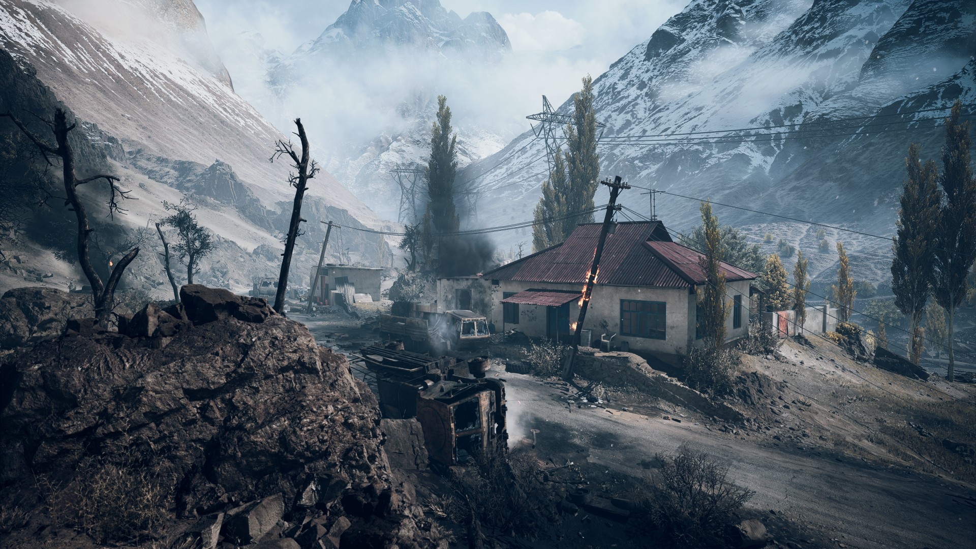 Liberation Peak, one of the Battlefield 6 maps