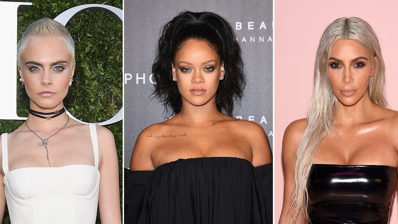 Cara Delevingne, Rihanna, Kim Kardashian