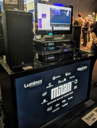 Milan Demo in the Luminex Booth at ISE 2019