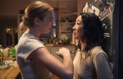 Jodie Comer and Sandra Oh.