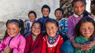 Sherpa Children in the Everest region of Nepal