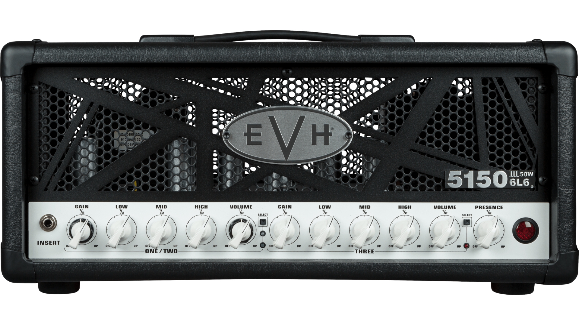 An EVH 5150III 50W tube amp head