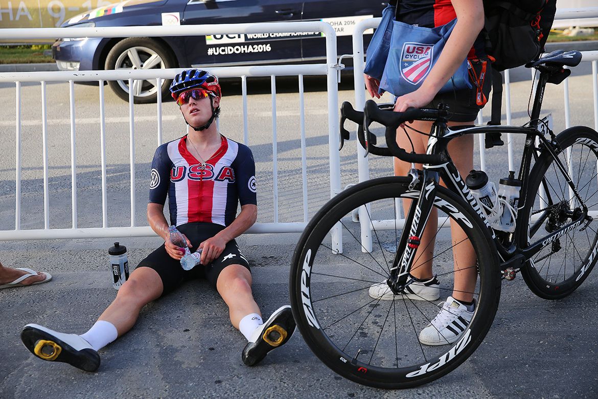 Greg Daniel (USA) spent after a day in the breakaway