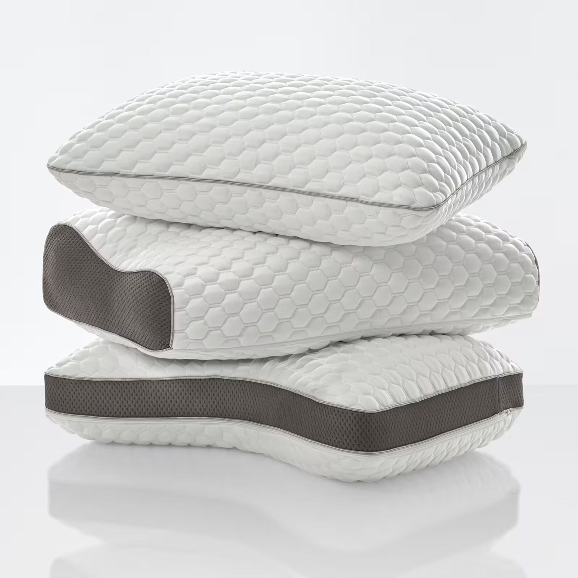 Sleep Number True Temp Adapt Pillows against a white background.