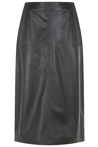 Whistles A-Line Leather Skirt, £225