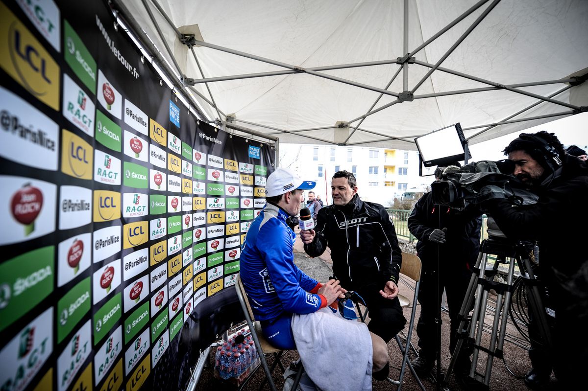 Post race interview for Arnaud D&eacute;mare (FDJ)