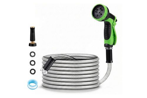 Flexible Garden Water Hose 10 Function Spray Nozzle