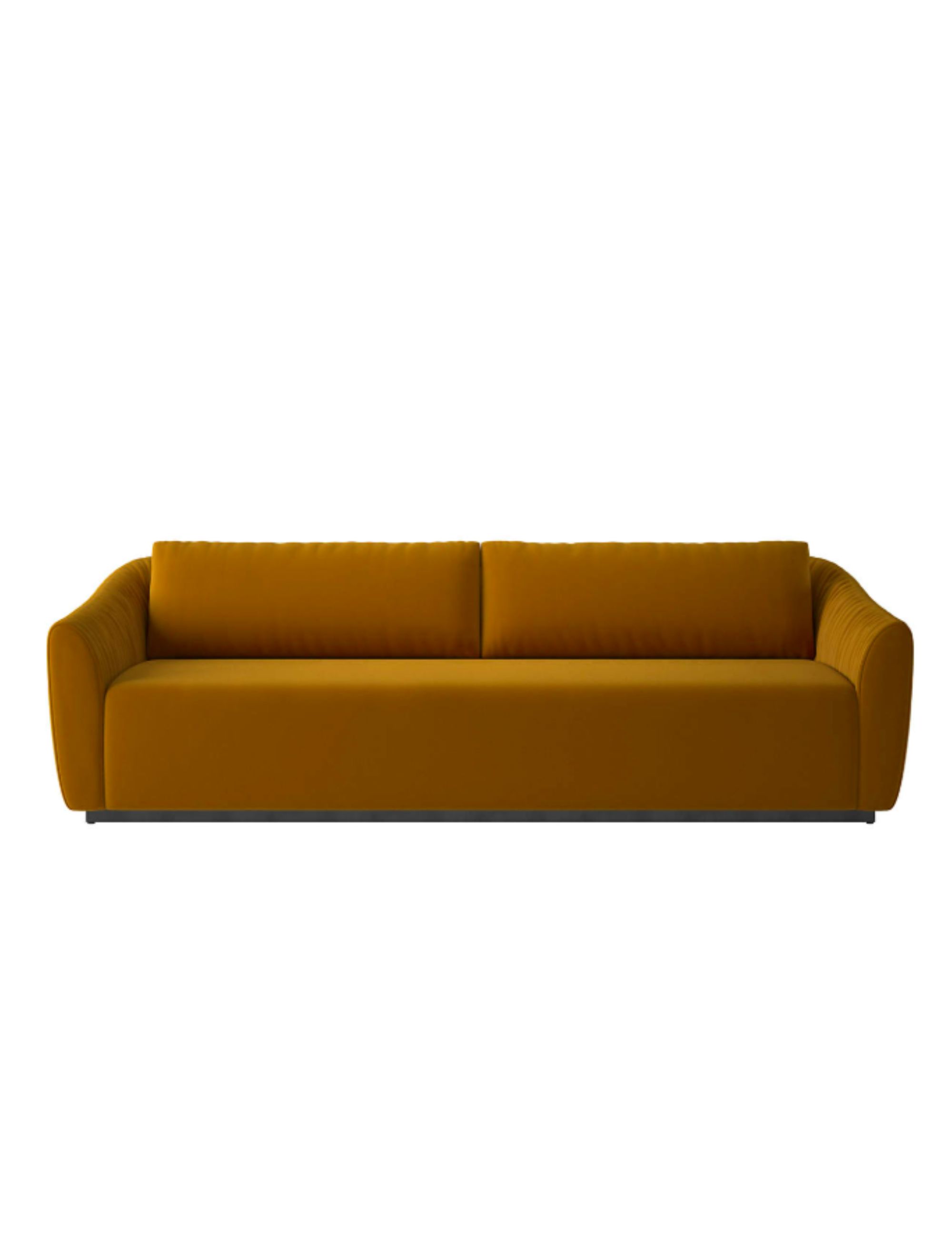CB2, Emile Ruched Sofa Luca Turmeric
