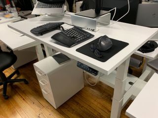 David Kong's standing desk, controlled via a Raspberry Pi Zero
