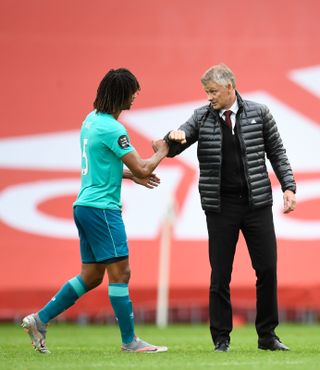Footage emerged of Ole Gunnar Solskjaer speaking to Nathan Ake after United beat Bournemouth