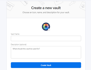 Create a 1Password secure vault