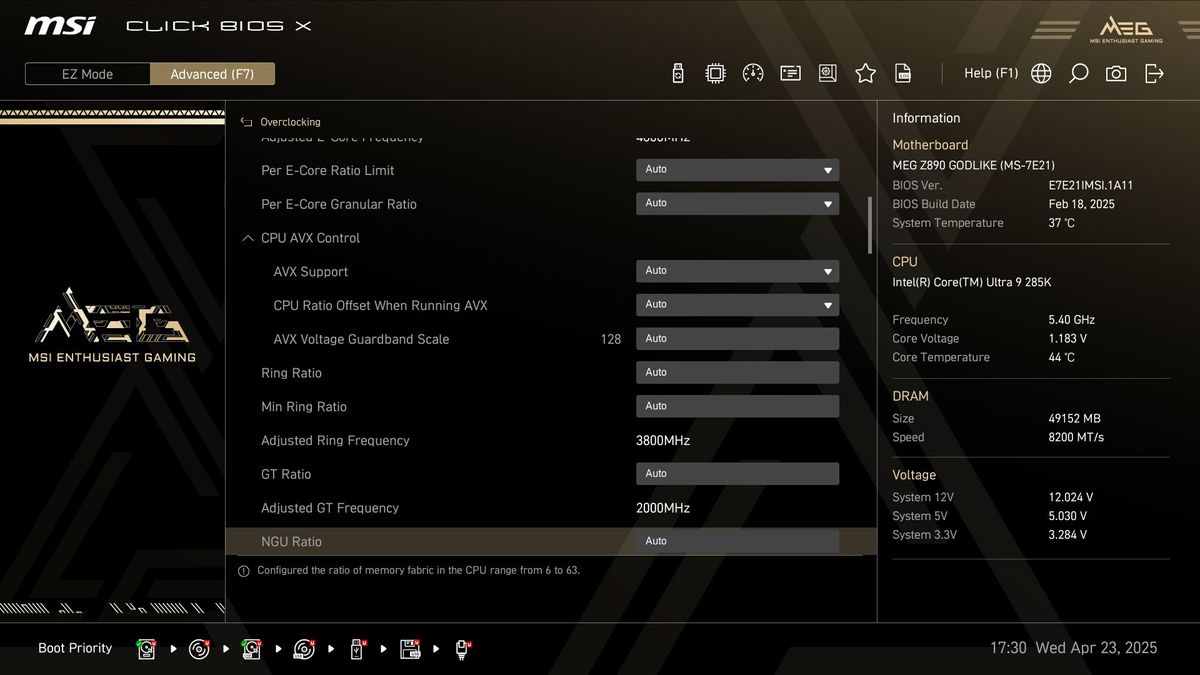 MSI Z890 Godlike