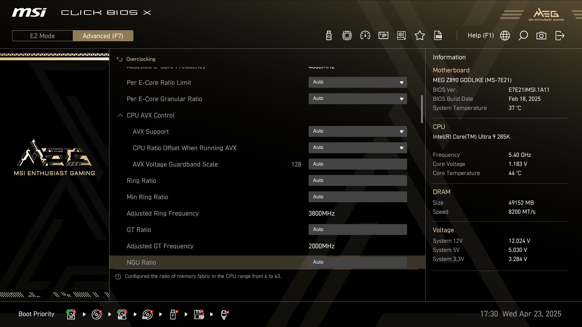 MSI Z890 Godlike