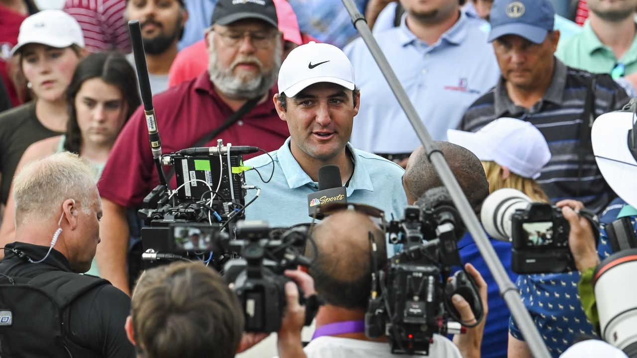 Scottie Scheffler at the Players Championship