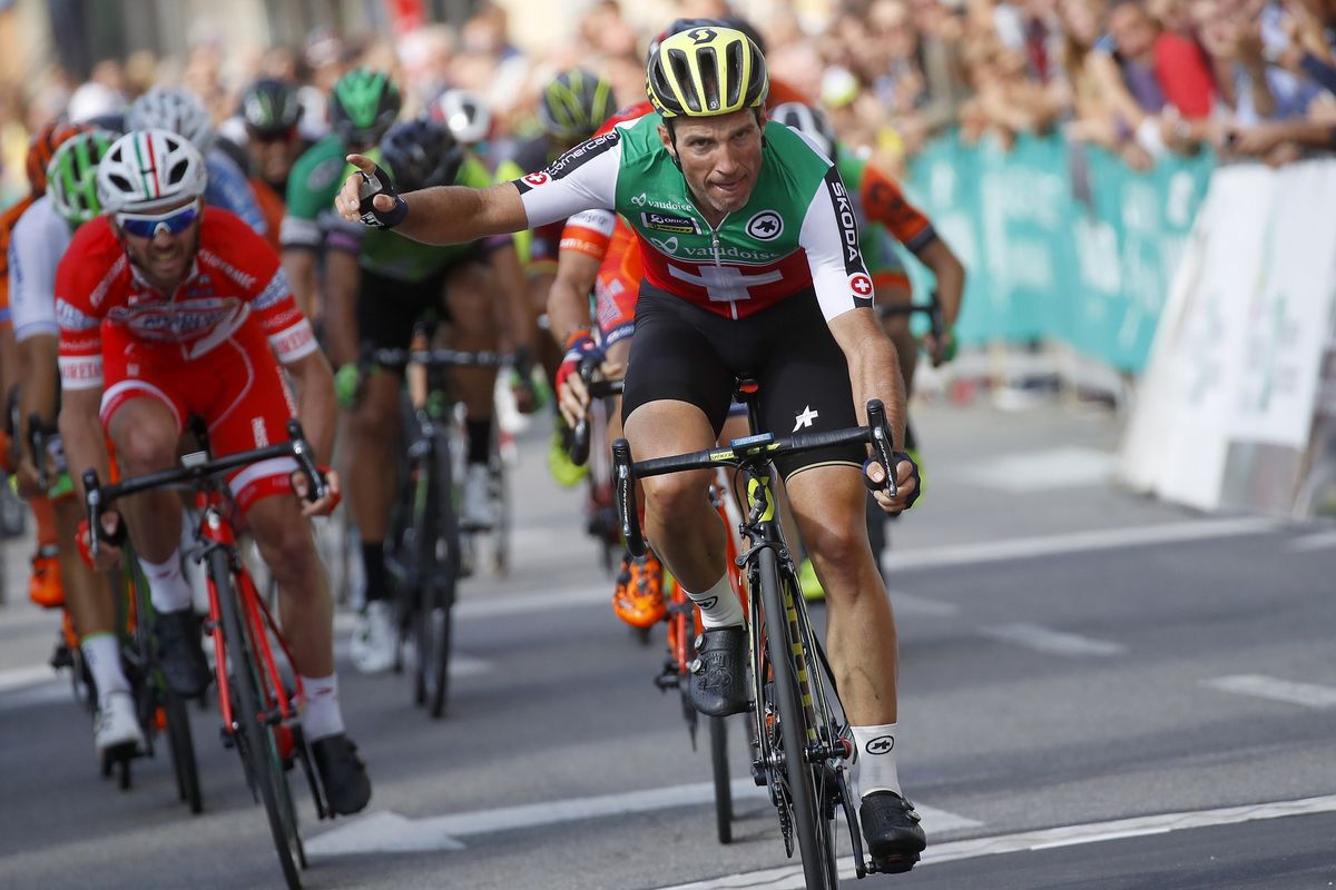 Michael Albasini (Switzerland) wins the Coppa Agostoni