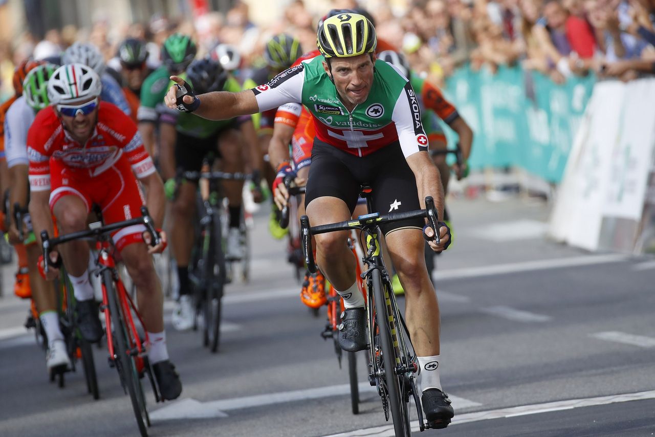 Michael Albasini (Switzerland) wins the Coppa Agostoni