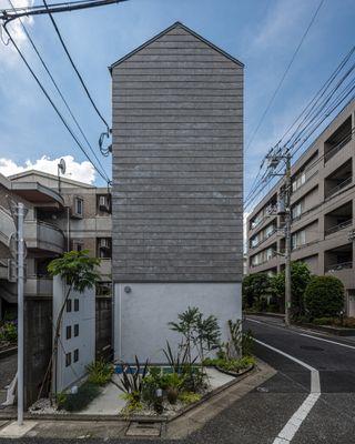 slim profile of Japanese housing