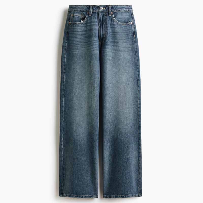 H&amp;amp;M, wide leg denim jeans