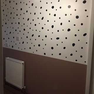 dalmatian stickers on and painted the radiator black