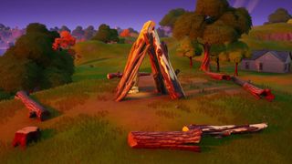 Fortnite Dance at the Pipeman, the Hayman, and the Timber Tent