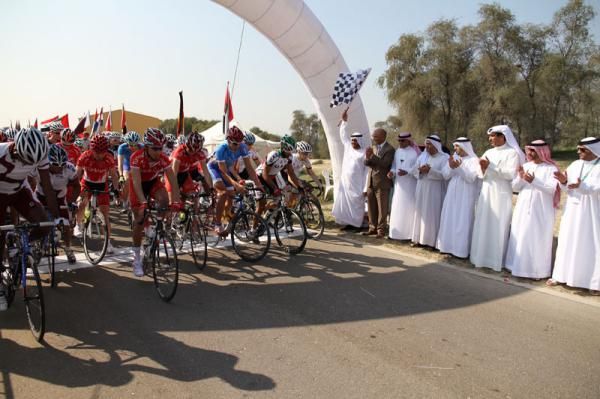 The race gets underway