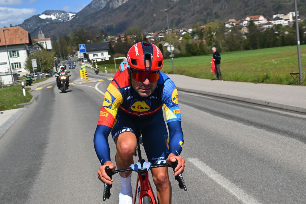 Jacopo Mosca (Lidl-Trek) on the attack
