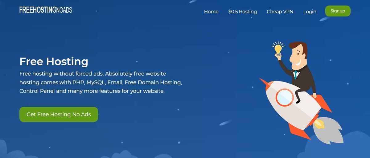 Free Hosting No Ads Review Hero