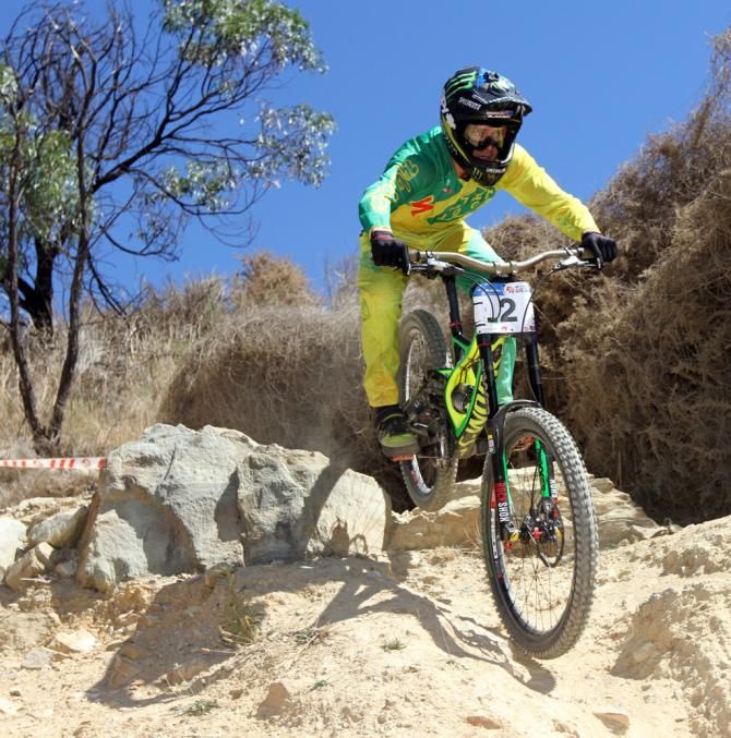 Troy Brosnan raced to second in the elite men's race